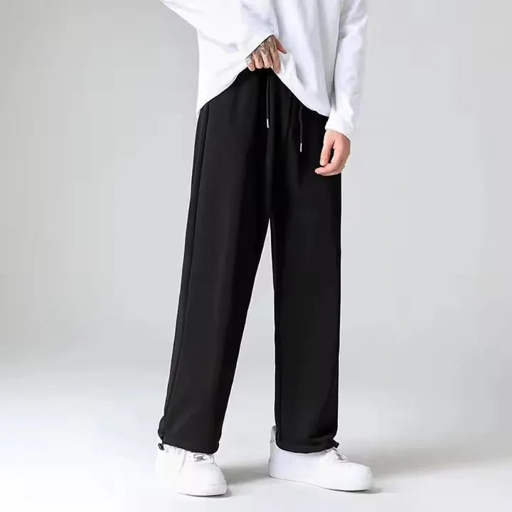 S-5XL Winter Wholesale Price Custom Fleece Sweatpants Sport Jogger Casual Plus Size Wool Sweat Straight Pant Trousers Men