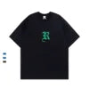 YUDI in Stock T-shirt Ringer 100% Cotton Oversized Streetwear Silk Screen Printing Logo Trendy Brand Men T Shirt