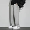ANSZKTN Heavyweight Cotton Belted Men Straight Leg Long Loose and Wide Leg Wide-Foot Dragging Ground Pants