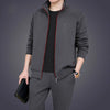 Customized logo Men's Spring and Autumn Two-piece Set Trendy Cardigan Casual Sports Set