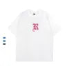 YUDI in Stock T-shirt Ringer 100% Cotton Oversized Streetwear Silk Screen Printing Logo Trendy Brand Men T Shirt