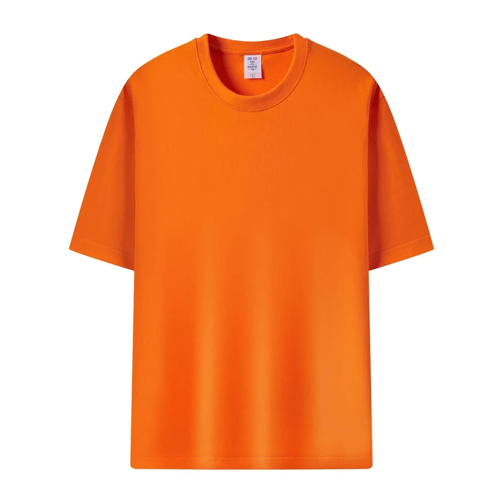 B953 Men's T-Shirts  Cotton  High Quality Sports T-Shirt Plain Color Extra Large Solid Color