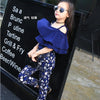 Girls Flower Chiffon Clothing Set