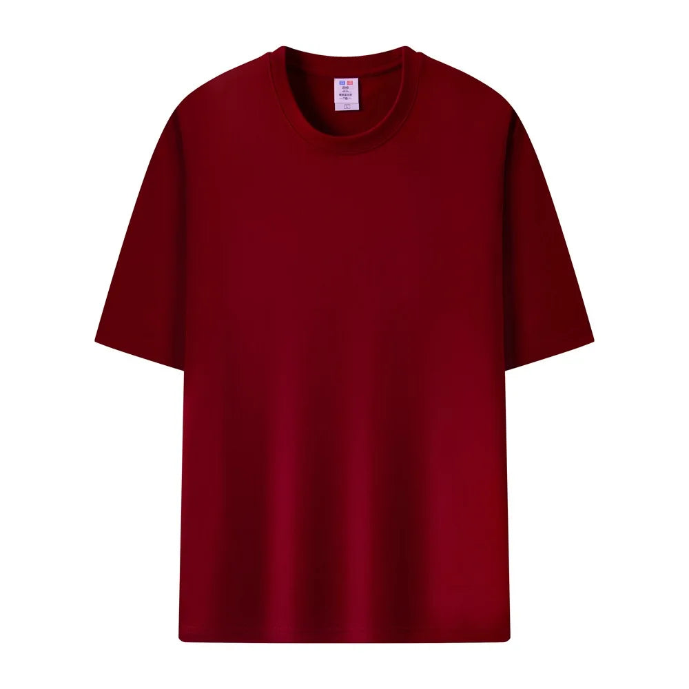 B953 Men's T-Shirts  Cotton  High Quality Sports T-Shirt Plain Color Extra Large Solid Color