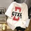 American Retro T-shirt 100% Cotton White European American High Street Loose Male and Female Couple Short-sleeved T-shirt