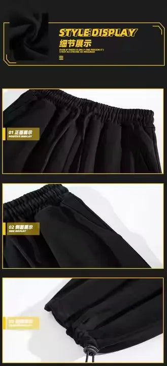 S-5XL Winter Wholesale Price Custom Fleece Sweatpants Sport Jogger Casual Plus Size Wool Sweat Straight Pant Trousers Men