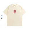 YUDI in Stock T-shirt Ringer 100% Cotton Oversized Streetwear Silk Screen Printing Logo Trendy Brand Men T Shirt
