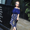 Girls Flower Chiffon Clothing Set