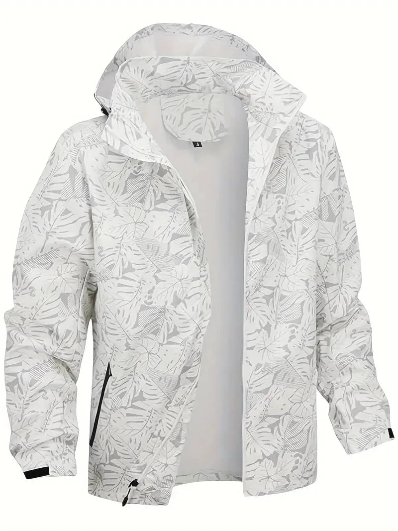 Men's Casual Lightweight Waterproof Windbreaker Jacket