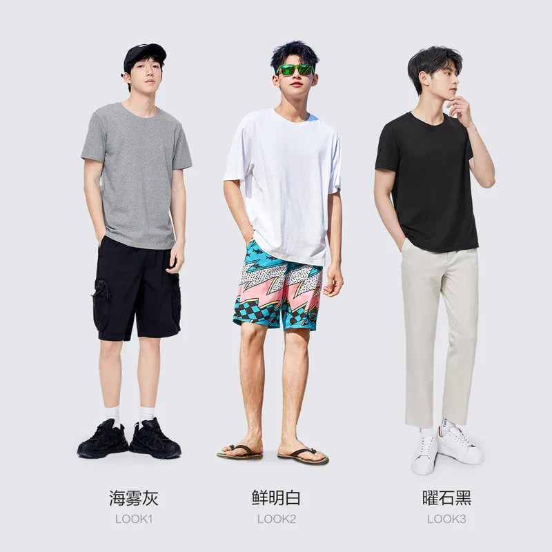 Thin And Versatile Short Sleeve Men T-Shirt