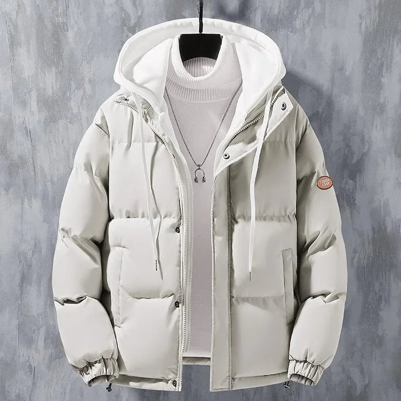 Winter Loose-fit Thickened Warm Cotton Coat Hood