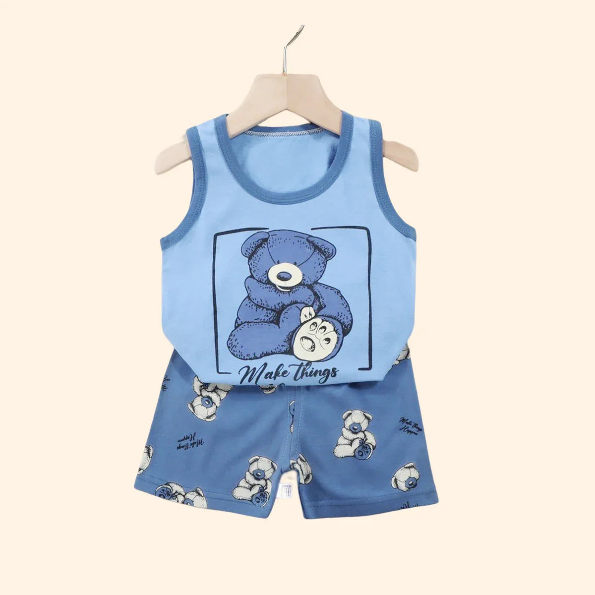 Children Clothing Vest Suit Sets