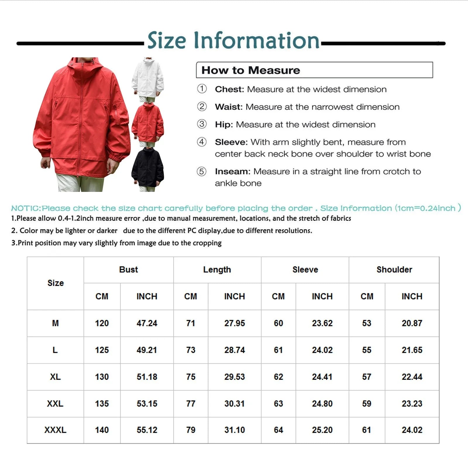 Outdoor Casual Windproof Top Coat