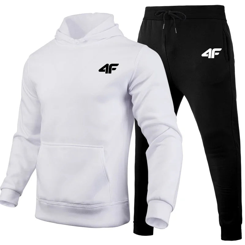Men's Tracksuit Sports Outdoors Hot Sales Men Two Piece Set Daily Comfortable Hooded Sportswear Man Fashion Suits Jogging Simple