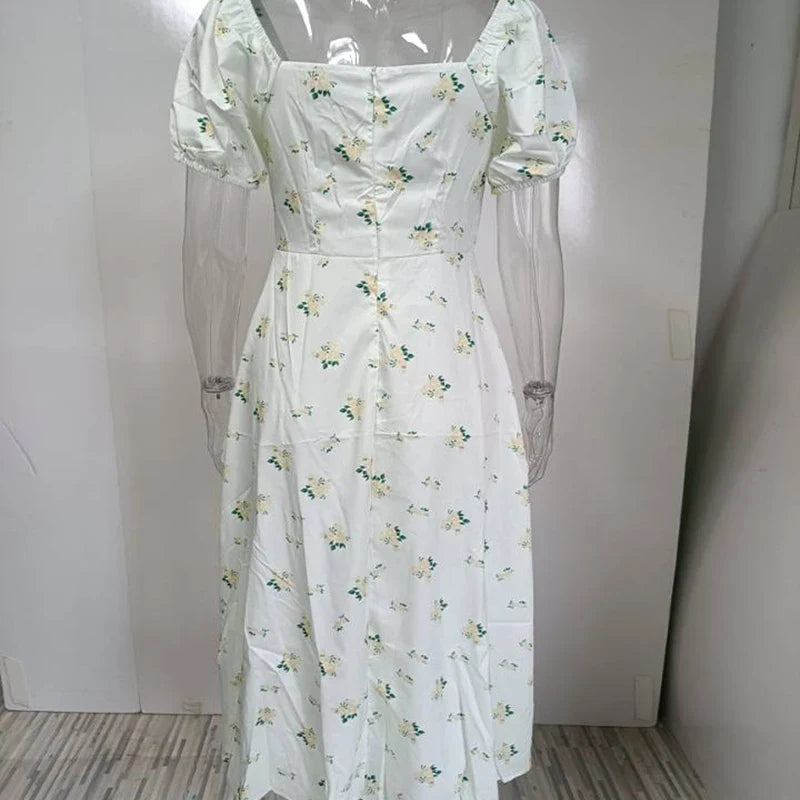 European and American women's clothing floral dresses