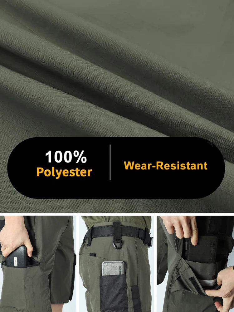 Men'S Tactical Pants, Durable Multi-Pocket Cargo Pants for Outdoor Construction Work, Hiking And Trekking, Casual Tactical Pants