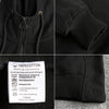 Heavy pile and thick hooded half open collar casual hoodie men three-dimensional cut autumn winter jumper