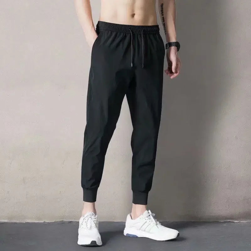 Summer Thin Outdoor Elastic Waist 2022 Overalls Cargo Men's Fashion Relaxed Casual Leg Track Autumn Youth Khaki Harem Pants