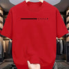 Men's summer 100 cotton fashionable casual loose plus size dream letter printed sports round neck short sleeved T-shirt top