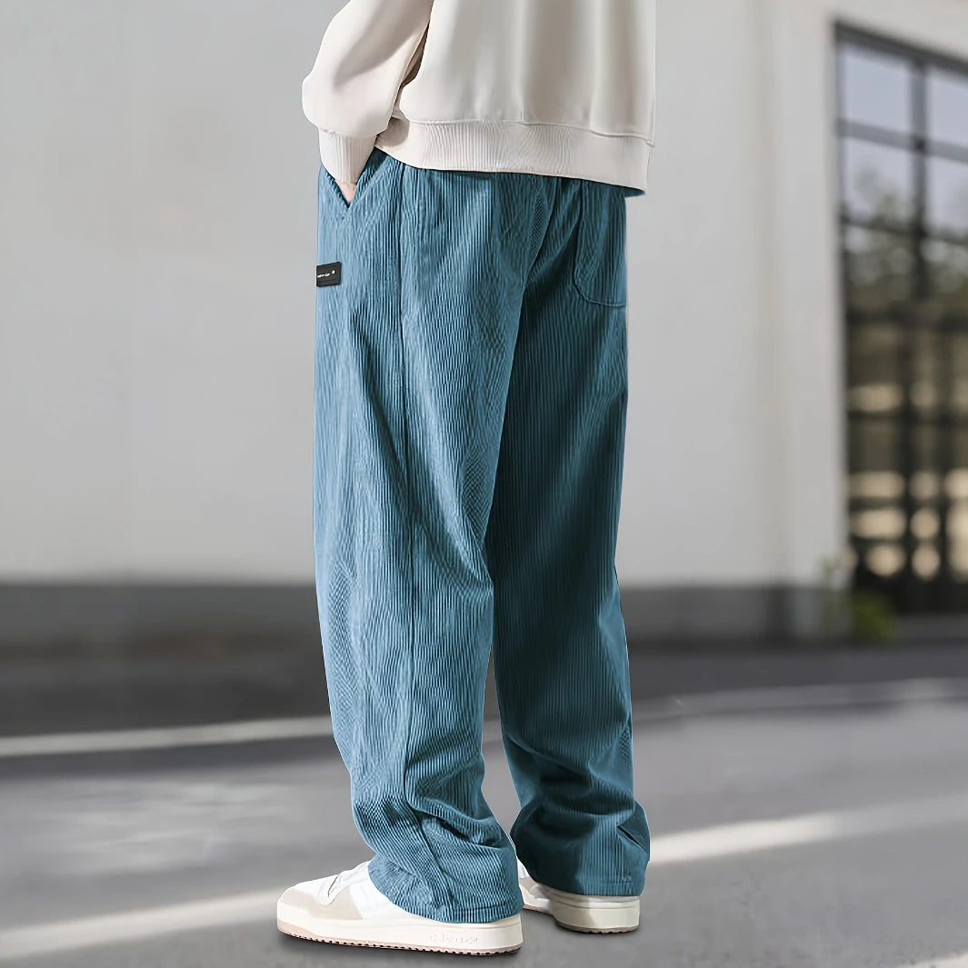 Premium Quality Stylish Men Casual Pants Corduroy Trousers for Everyday Casual Wear Comfortable Durable Fit