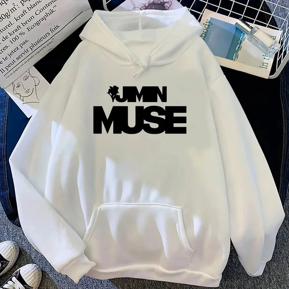 Jimin Muse Hoodie Fashion Women Harajuku Aesthetic Streetwear Casual Hoodies Unisex Autumn Vintage Pullovers Sweatshirts