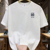 Men's summer 100 cotton fashionable casual loose solid color multi-color optional sports round neck short sleeved T-shirt top