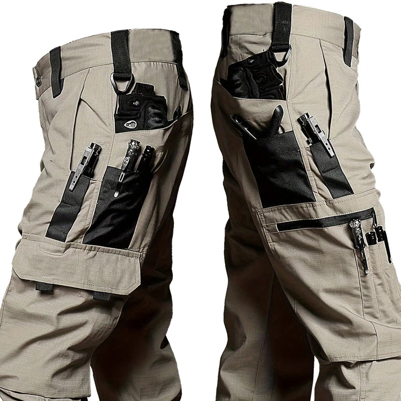 Men'S Tactical Pants, Durable Multi-Pocket Cargo Pants for Outdoor Construction Work, Hiking And Trekking, Casual Tactical Pants