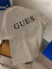 Men's Summer 100% Cotton Fashionable Casual Sports Loose Alphabet Pattern Print Round Neck Short Sleeve T-shirt Top