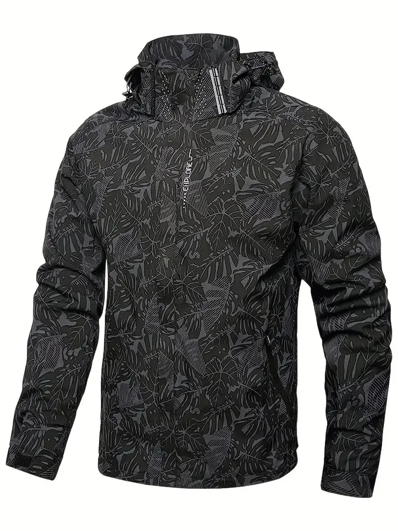 Men's Casual Lightweight Waterproof Windbreaker Jacket