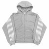 HCW Striped Zipper Hoodie Sweatpants Two Piece Set Y2K Sportswear Mens Letter Stripe Embroidery Oversized Sweatshirt Pants Set
