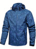 Men's Casual Lightweight Waterproof Windbreaker Jacket