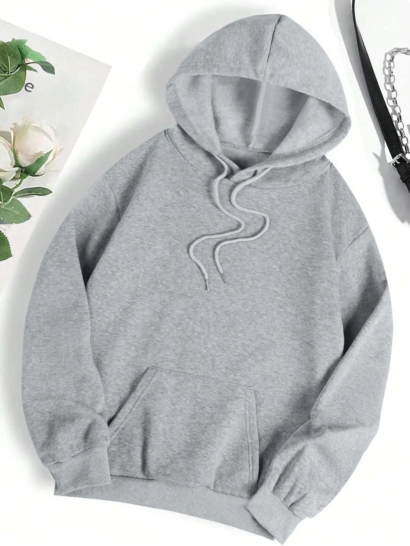 Men's Fashion Creative Basics Pullover Sweatshirt, Casual Sports Commuter All-Match Loose Fit Round Neck Unisex Long Sleeve