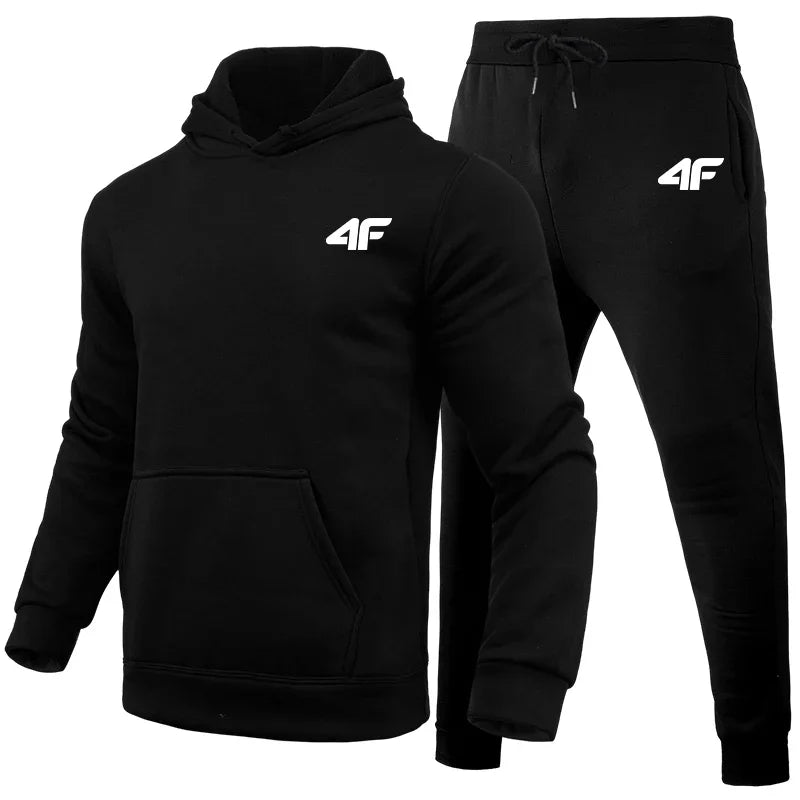 Men's Tracksuit Sports Outdoors Hot Sales Men Two Piece Set Daily Comfortable Hooded Sportswear Man Fashion Suits Jogging Simple