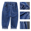 2024 Kids Boys Jeans Classic Black Blue Pants Streetwear Denim Jogger Pant Infant Boy Casual Bowboy Trousers4-10T джинсы детские
