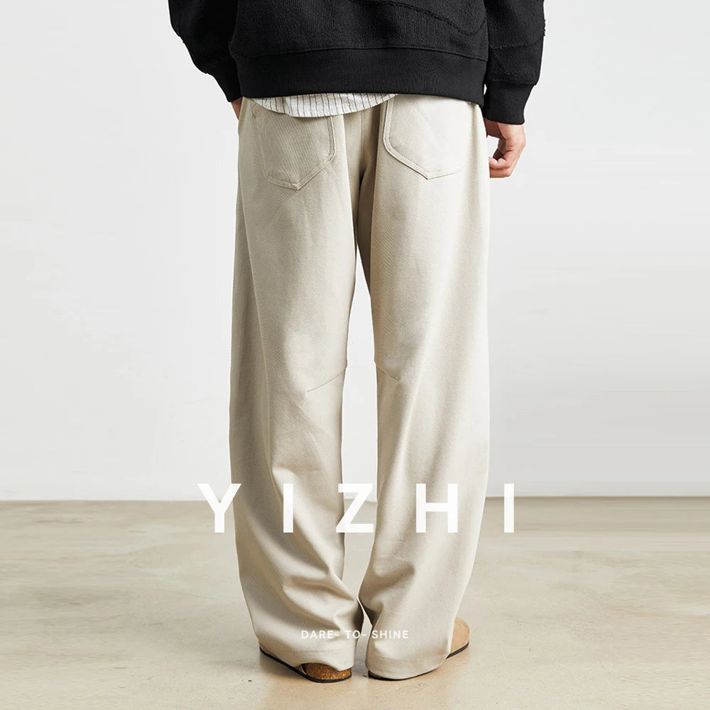 Men's American Youth Casual Pants Summer New Straight Overalls Fashion Wide-leg Sports Trousers Thin Style S-3XL