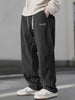 2025 Autumn Winter Men's Casual Pants Striped Corduroy Loose Fashion Cargo Straight Pants Fitness Sports Hip Hop Pants