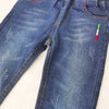 IENENS Kids Boy's Jeans Young Casual Trousers 4-11 Years Children Denim Long Pants Elastic Waist Pants Spring Autumn Slim Jean