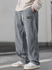 2025 Autumn Winter Men's Casual Pants Striped Corduroy Loose Fashion Cargo Straight Pants Fitness Sports Hip Hop Pants