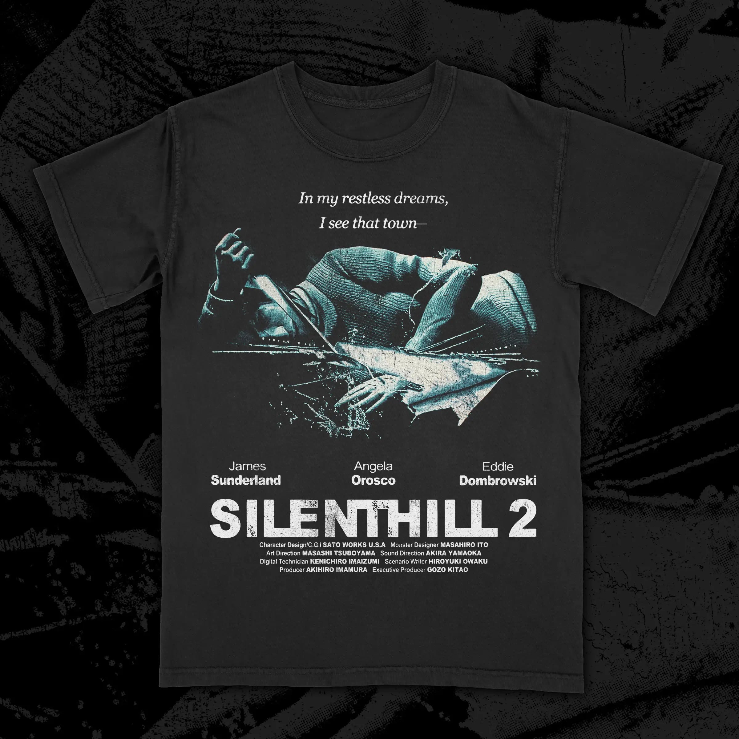 Silent Hill 2 TEE Men SH2 T-shirt Short Sleeves Street Casual Cotton Men Women Game Gift Short Sleeves Hip Hop Oversized Top Tee