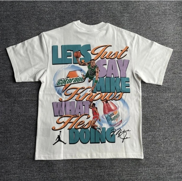 Men's Y2K T-Shirt Basketball Graphic Street Hip Hop Goth Summer Y2K Print Harajuku Short Sleeve Cotton Top Oversized T-Shirt Top