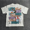 Men's Y2K T-Shirt Basketball Graphic Street Hip Hop Goth Summer Y2K Print Harajuku Short Sleeve Cotton Top Oversized T-Shirt Top