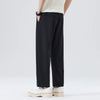 Spring Summer Casual Pant Men Elastic Waist Loose Casual Wide Leg Ankle-length Suit Pant Man Vintage Baggy Pants Trousers