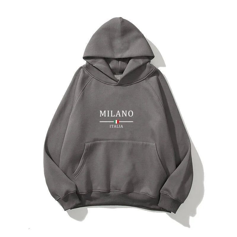 Men's hooded sweatshirt, long-sleeved top, pocket printed hooded sweatshirt, casual streetwear, pullover, men's sweatshirt