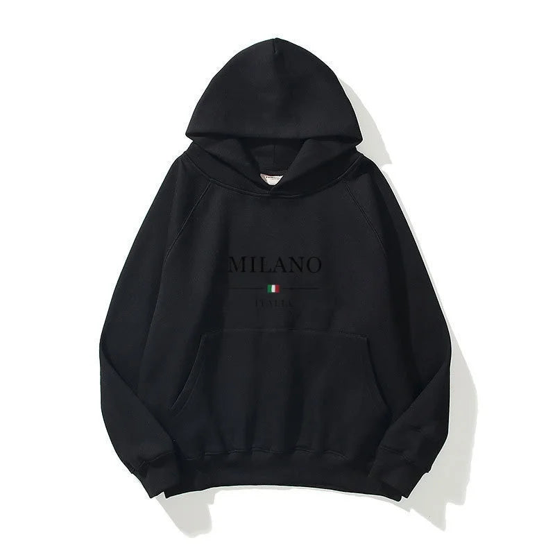 Men's hooded sweatshirt, long-sleeved top, pocket printed hooded sweatshirt, casual streetwear, pullover, men's sweatshirt
