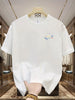 Men's summer 100 cotton fashionable casual loose plus size shark pattern printed sports round neck short sleeved T-shirt top