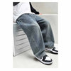 Boys Spring Jeans Children's Fashion Pants Autumn New Straight Trousers Kids Casual Loose Elastic Denim 2025 Teens Cotton Bottom