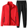 Men Sportswear Sets Spring Autumn New Hooded Suit Mens Sports Tracksuit Solid color Men's 2 Piece Set Sweatshirt+Sweatpants 201
