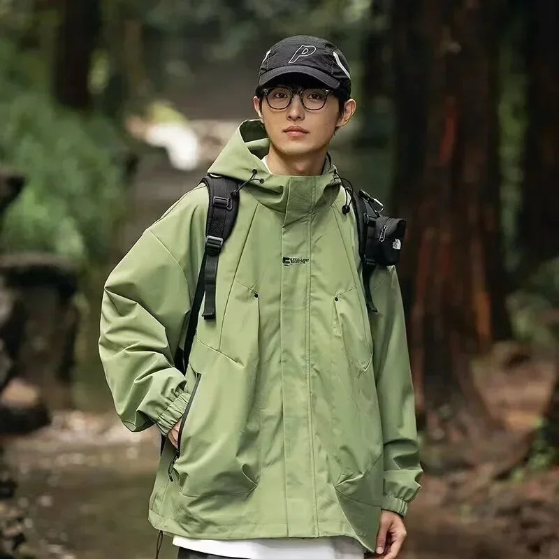 Autumn Outdoor Hooded Windbreaker Jacket