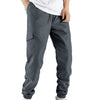 Streetwear 2024 Spring Casual Cargo Pants Mens Elastic Waist Solid Trousers Male Multi-Pocket Baggy Joggers Sweatpants штаны