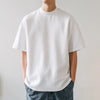 T-shirts Men 350gsm Cotton Solid Color Male Short-sleeved T-shirt Spring Summer Loose Bottoming Shirt Casual T Shirts